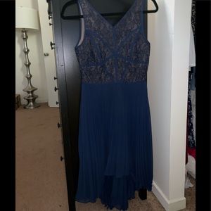 Flowy and Elegant Navy Blue Bebe Dress